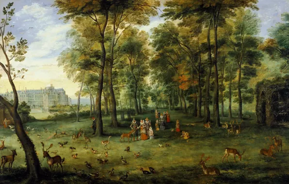 Картинка пейзаж, картина, Ян Брейгель младший