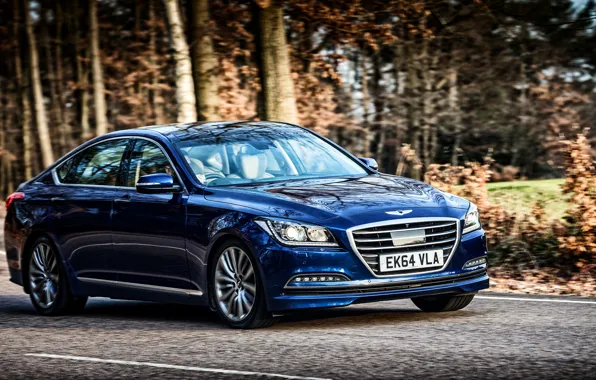 Hyundai, UK-spec, Genesis, 2015, хундай