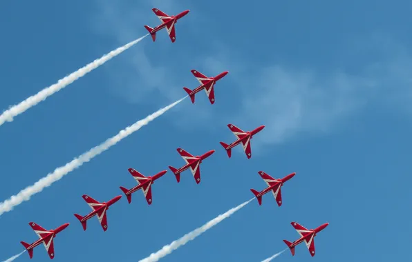 Картинка Sky, Red Arrows, Eastbourne Airshow