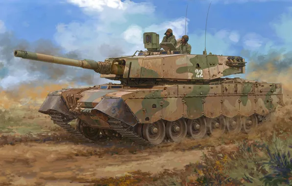 Картинка слон, ЮАР, модификация британского танка «Центурион», Olifant, южноафриканский основной боевой танк