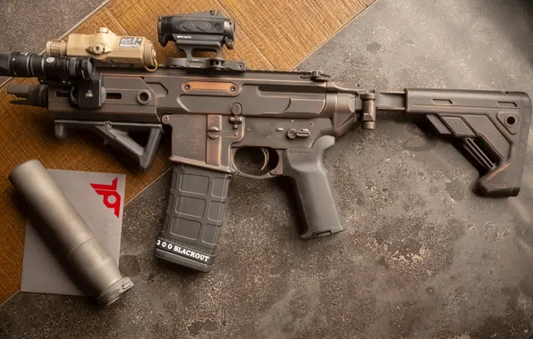 Картинка оружие, винтовка, weapon, custom, ar-15, assault rifle, штурмовая винтовка, assault Rifle