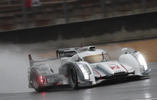 Audi, Ауди, Дождь, Rain, R18, WEC