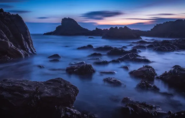 Картинка побережье, Шотландия, Scotland, Cullen, Morayshire, Cullen Bay