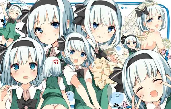 Девочка, Эмоции, Art, Touhou, Тоухоу