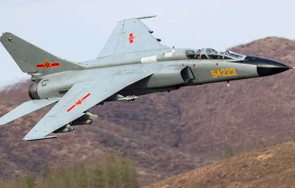 Самолет, Истребитель-бомбардировщик, Кокпит, ВВС КНР, Xian JH-7