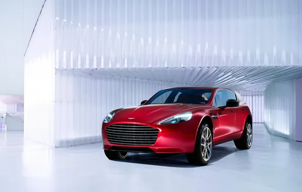 Картинка красный, Aston Martin, астон мартин, red, front, кроссовер, Aksyonov Nikita Andreevich