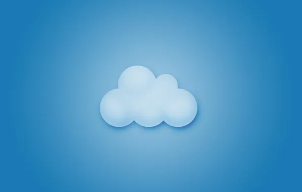 Картинка небо, рисунок, минимализм, облако, sky, minimalism, cloud, 1920x1200