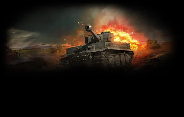Картинка Тигр, Танк, Tiger, WoT, World of Tanks
