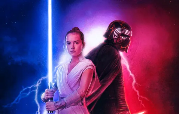 Восход, Star Wars, арт, Звёздные войны, art, Daisy Ridley, Дэйзи Ридли, Скайуокер