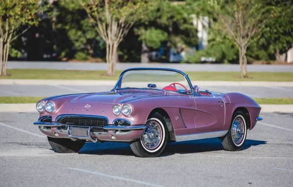 Ретро, Corvette, Chevrolet, кабриолет, 1962
