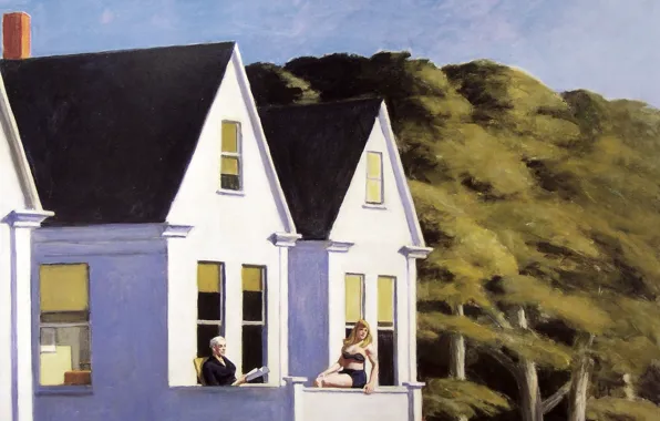 1960, Edward Hopper, Second Story Sunlight