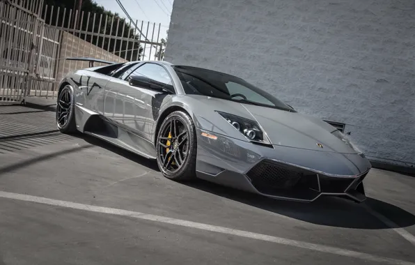 Lamborghini, murcielago, gray, lp670-4