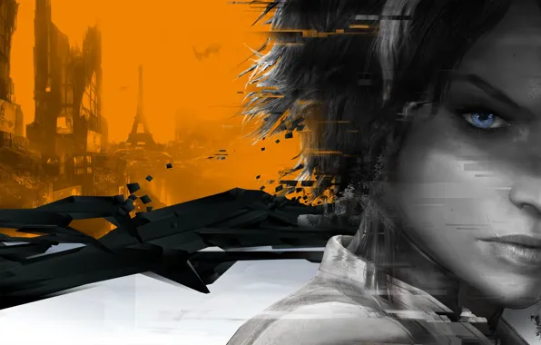 Оранжевый, будущее, фантастика, Remember Me, Capcom, Нилин, Париж 2084