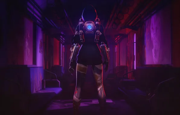 Girl, suit, Overwatch, Tracer