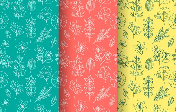 Цветы, фон, текстура, Design, Colorful, Vector, Pattern, Floral