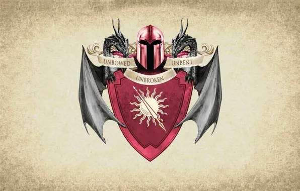Картинка sun, symbol, series, dragon, A Song of Ice and Fire, Game of Thrones, shield, Martell