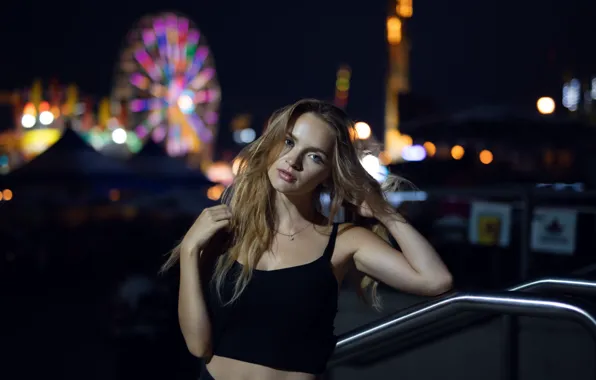 Взгляд, девушка, лицо, фон, волосы