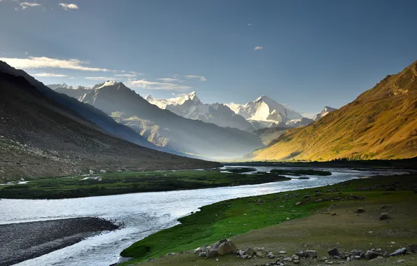 Картинка mountain, valley, india, northern, kashmir, ladakh, himalayan, jammu