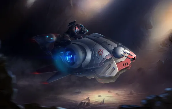 Скорость, Воин, Мотоцикл, Солдат, Арт, Art, Speed, Warrior