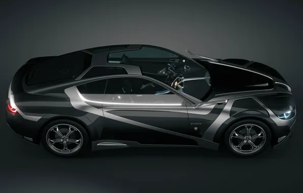 Картинка Car, Carbon, Concept Car, 3D Car, Everia, Tronatic, Sunroof