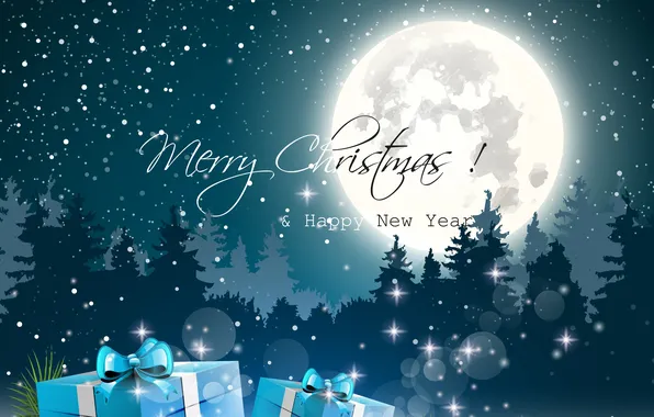 Картинка снег, искусство, art, snow, happy new year, merry christmas, christmas tree, С Новым годом