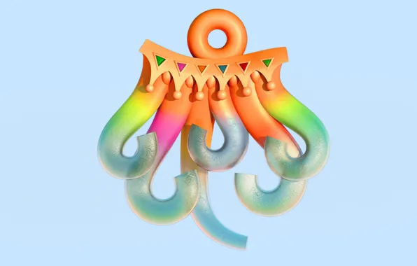 Colors, украшение, gold, blender3d, 3dart, blenderrender