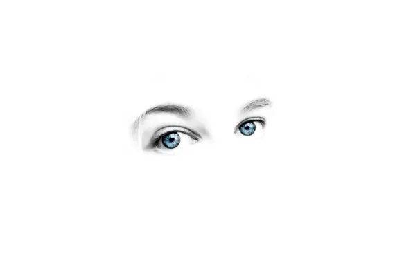Картинка глаза, человек, белый фон