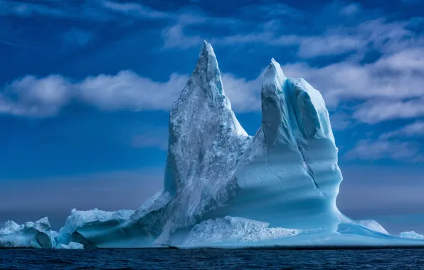 Море, айсберг, Гренландия, Greenland, Baffin Bay, Море Баффина
