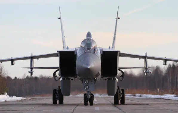 Картинка истребитель-перехватчик, Foxhound, МиГ-31, сверхзвуковой, Двухместный, лисья, по классификации НАТО, гончая
