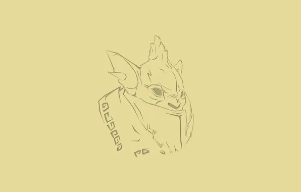 Минимализм, minimalism, Valve, Bounty Hunter, Dota, Дота