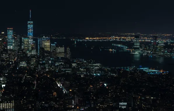 Ночь, Нью Йорк, New York, Night, NYC