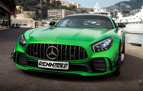 Mercedes-Benz, вид спереди, AMG, 2018, RennTech, GT R