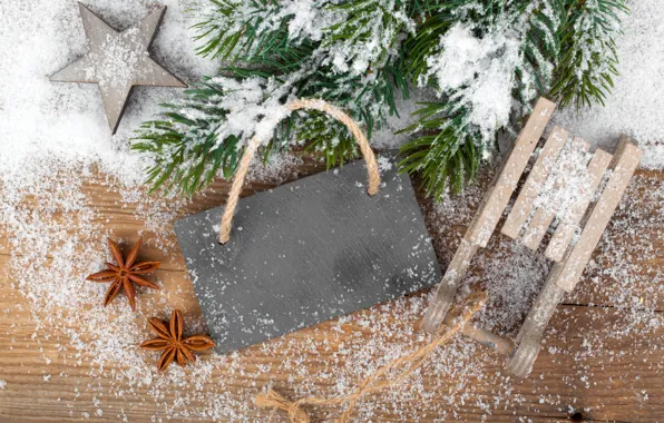 Картинка снег, украшения, елка, Christmas, decoration, Merry, Рождество. Новый Год