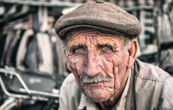 Картинка Iran, Portrait, Tehran, elderly man