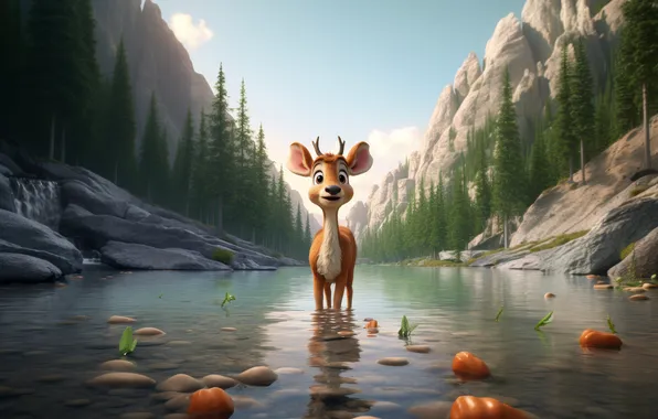 Nature, cartoon, animal, wild