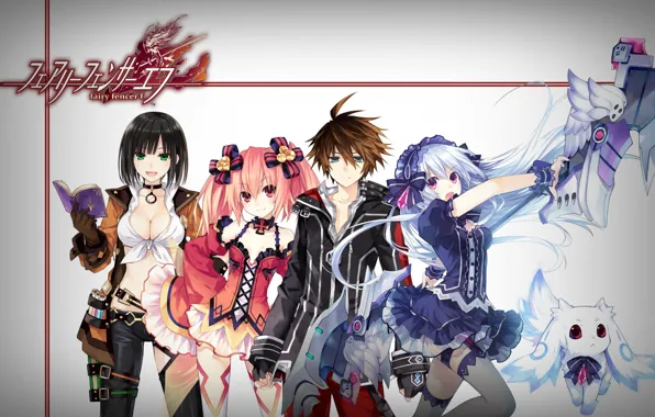 Girl, gun, game, weapon, anime, asian, japanese, oriental