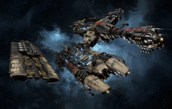 Туманность, Космос, space, космический корабль, eve online, space ship, космоопера