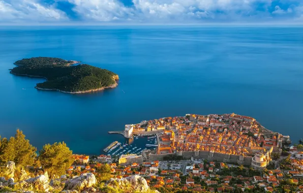 Пейзаж, Хорватия, Дубровник, Dubrovnik