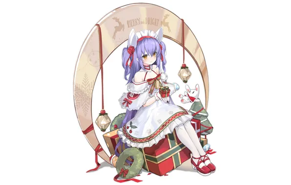 Girl, Christmas, anime, beautiful, pretty, attractive, handsome, Dewey