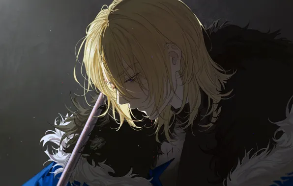 Грусть, мужчина, Fire Emblem, Dimitri Alexandre Blaiddyd