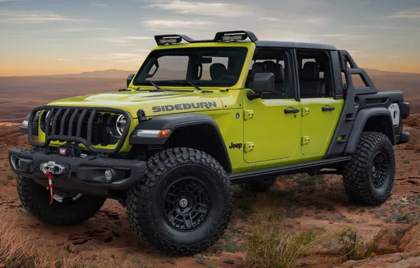 Картинка Concept, Джип, Jeep, Jeep Gladiator Rubicon Sideburn, Sideburn