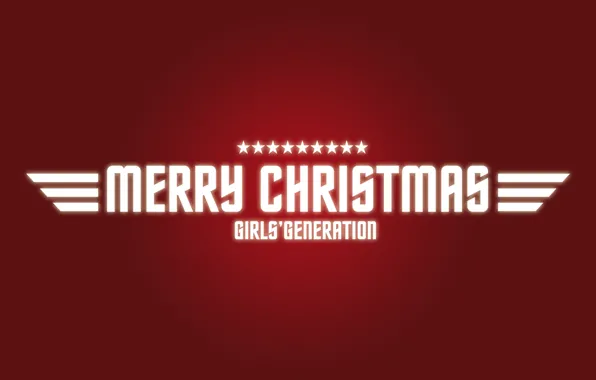 Картинка праздник, новый год, красный фон, merry christmas, girls generation