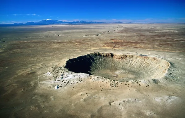 Картинка Пустыня, Кратер, Аризона, Метеоритный