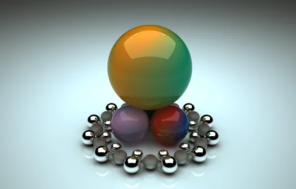 Картинка шарики, фон, шары