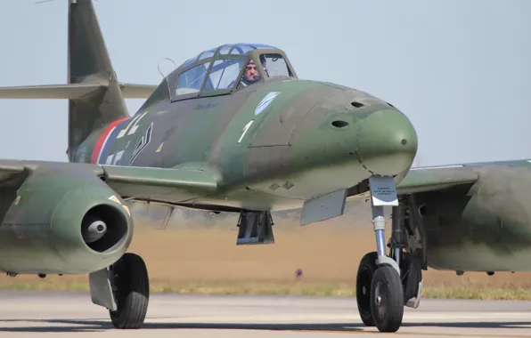 Истребитель, бомбардировщик, аэродром, реактивный, Me.262, Мессерщмитт