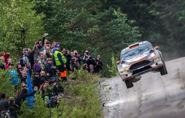 Картинка Ford, Прыжок, WRC, Rally, Fiesta, Kubica