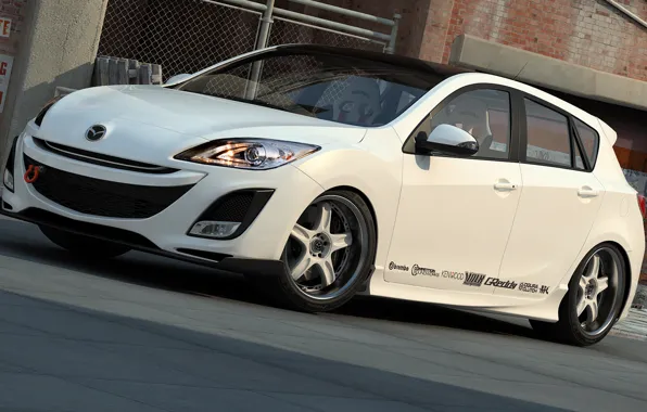 Графика, арт, Mazda 3, dangeruss, Mazda Motor Corporation
