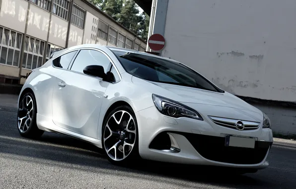 Картинка Opel, White, Astra, Opc