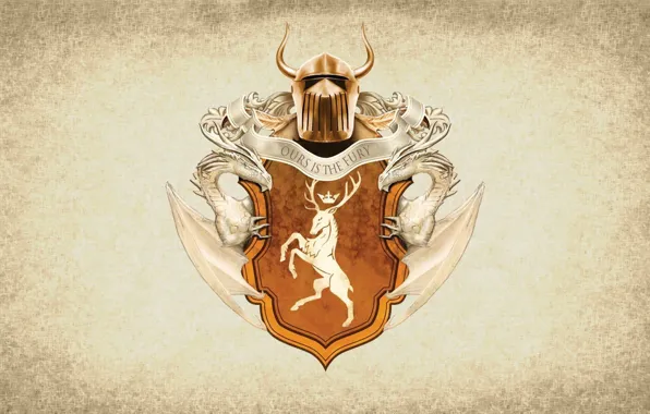 Symbol, series, dragon, A Song of Ice and Fire, Game of Thrones, shield, deer, Baratheon