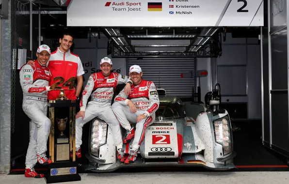 Audi, победа, Le Mans 24 2013, Kristensen, McNish, Duval